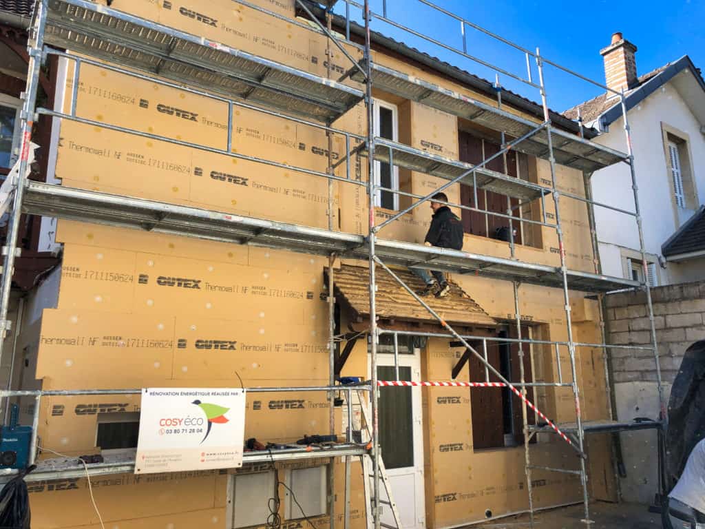 isolation fibre de bois mur extérieur Dijon