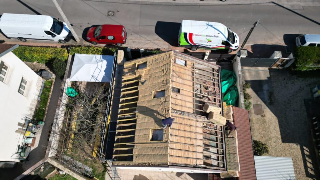 ISOLATION TOITURE FIBRE DE BOIS